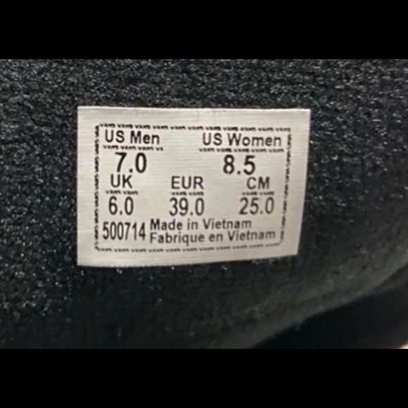 Vans Sk8-Hi Black Checkered Removable Logo Strip Women’s 8 & 8.5 - Picture 9 of 9